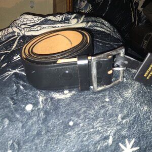 Men's Top Grain Leather Belt With Buckle No Brand Size 42